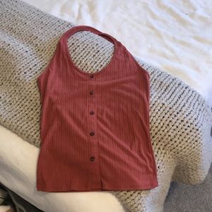 Auburn colored tank top